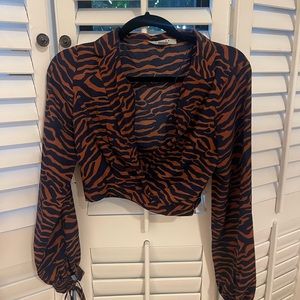 Favlux Fashion cropped  blouse